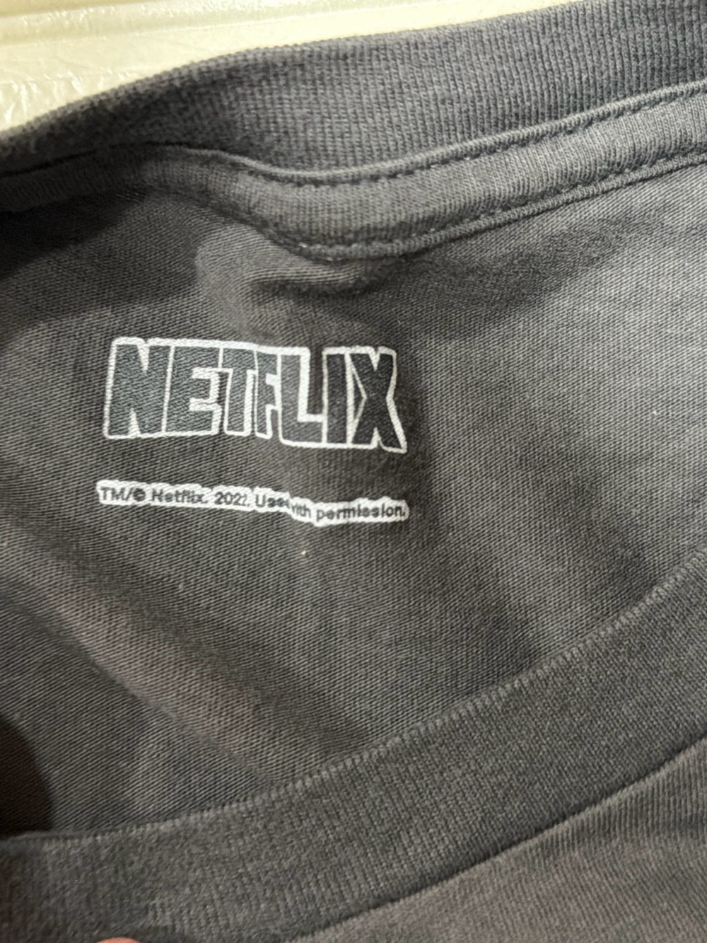 Netflix Black Tee with White Logo - Picture 3 of 3